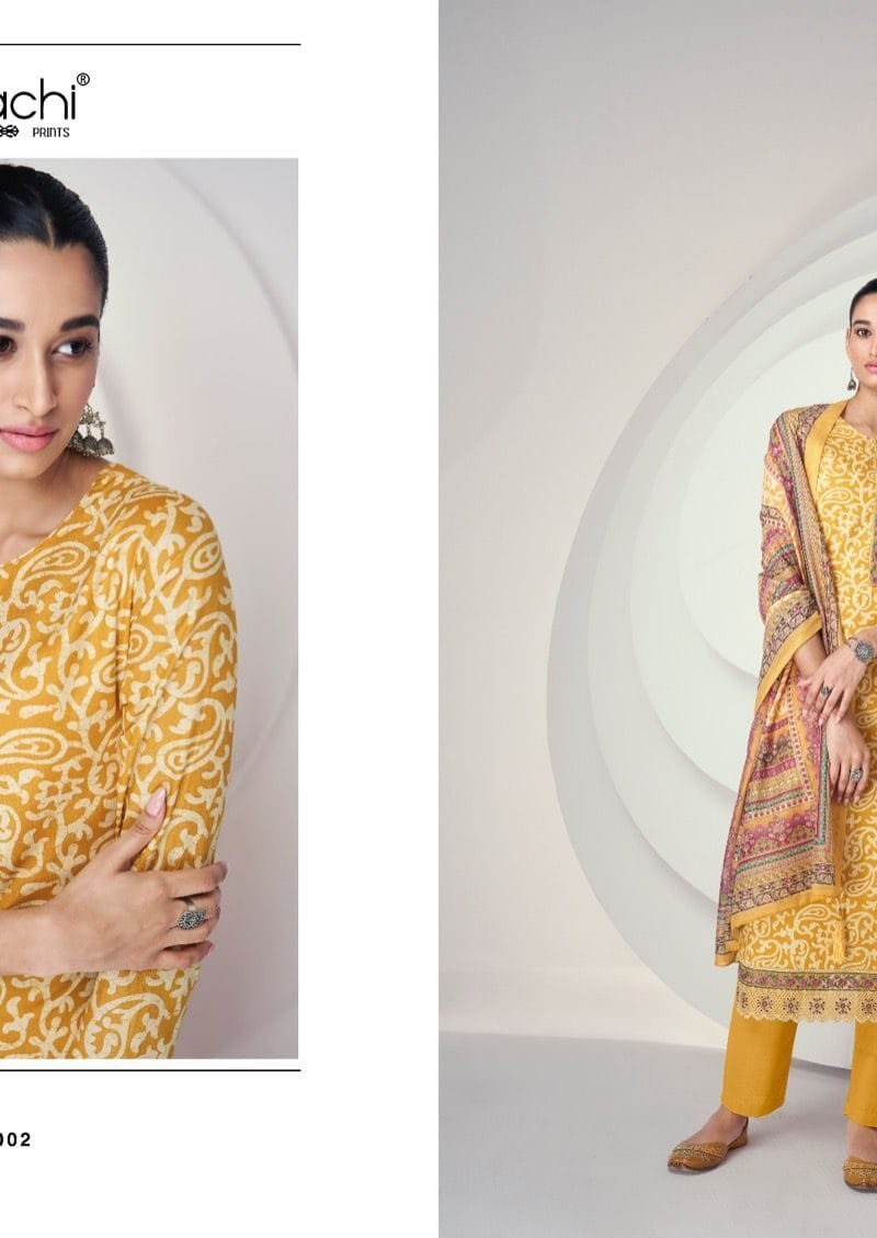 Kesar Batik Karachi Prints Pure Cambric Lawn Printed With Embroidery Work