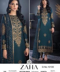 Khushbu Vol 3 Zaha Georgette With Heavy Embroidered Suits