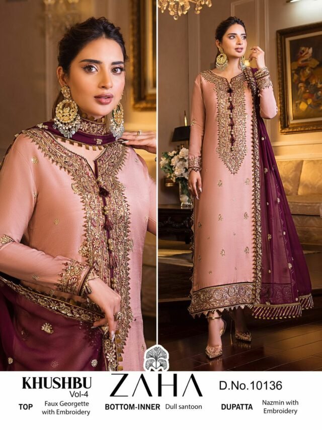 Khushbu Vol 4 Zaha Pakistani Salwar Suits