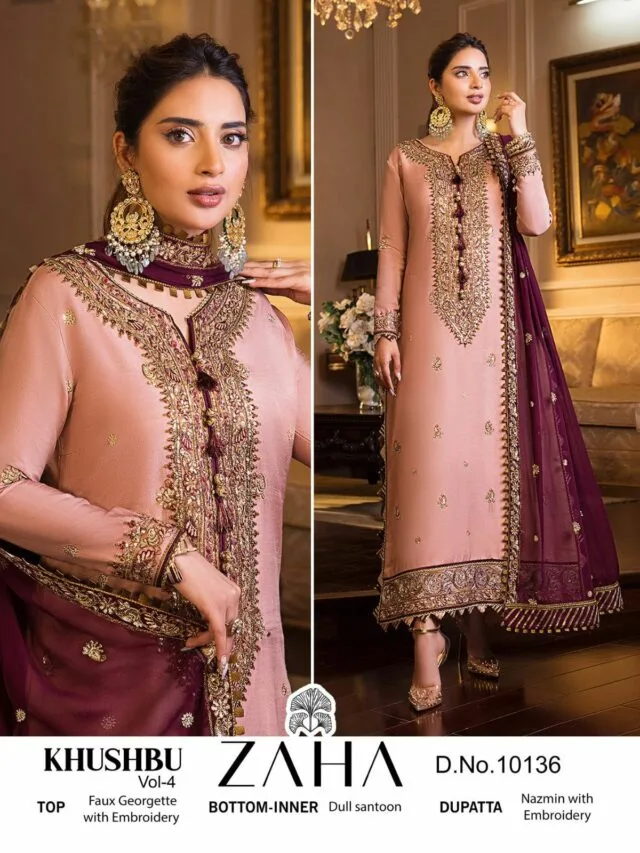 Khushbu Vol 4 Zaha Pakistani Salwar Suits