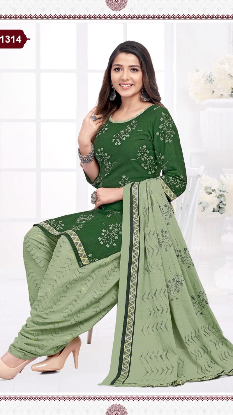 Kuber Geet Patiyala Vol 13 Wholesale Cotton Dress Material