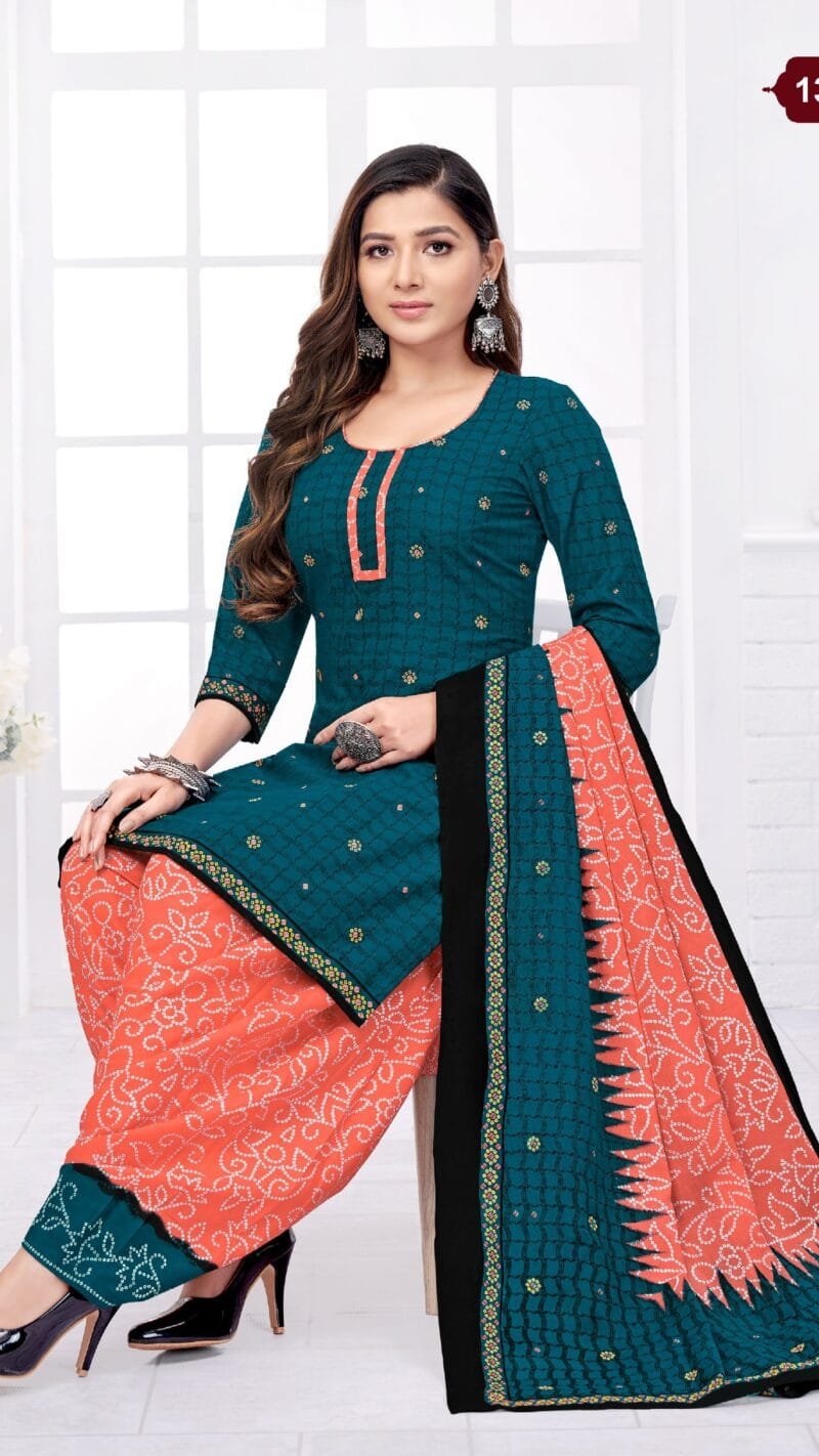 Kuber Geet Patiyala Vol 13 Wholesale Cotton Dress Material