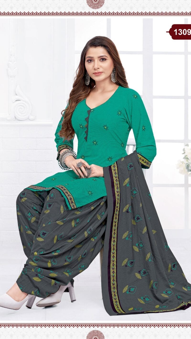 Kuber Geet Patiyala Vol 13 Wholesale Cotton Dress Material