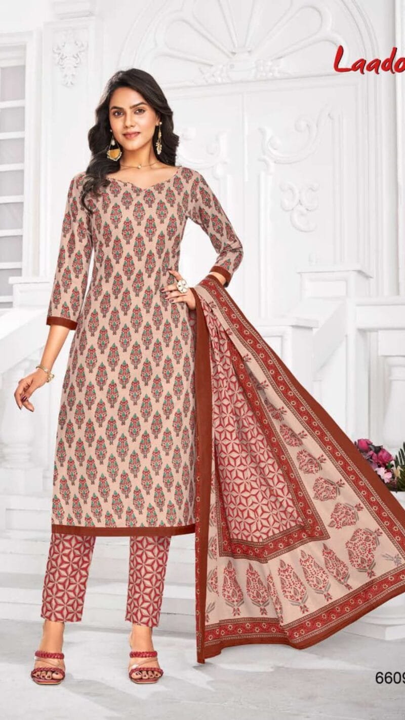 Laado Vol 66 Wholesale Cotton Dress Material