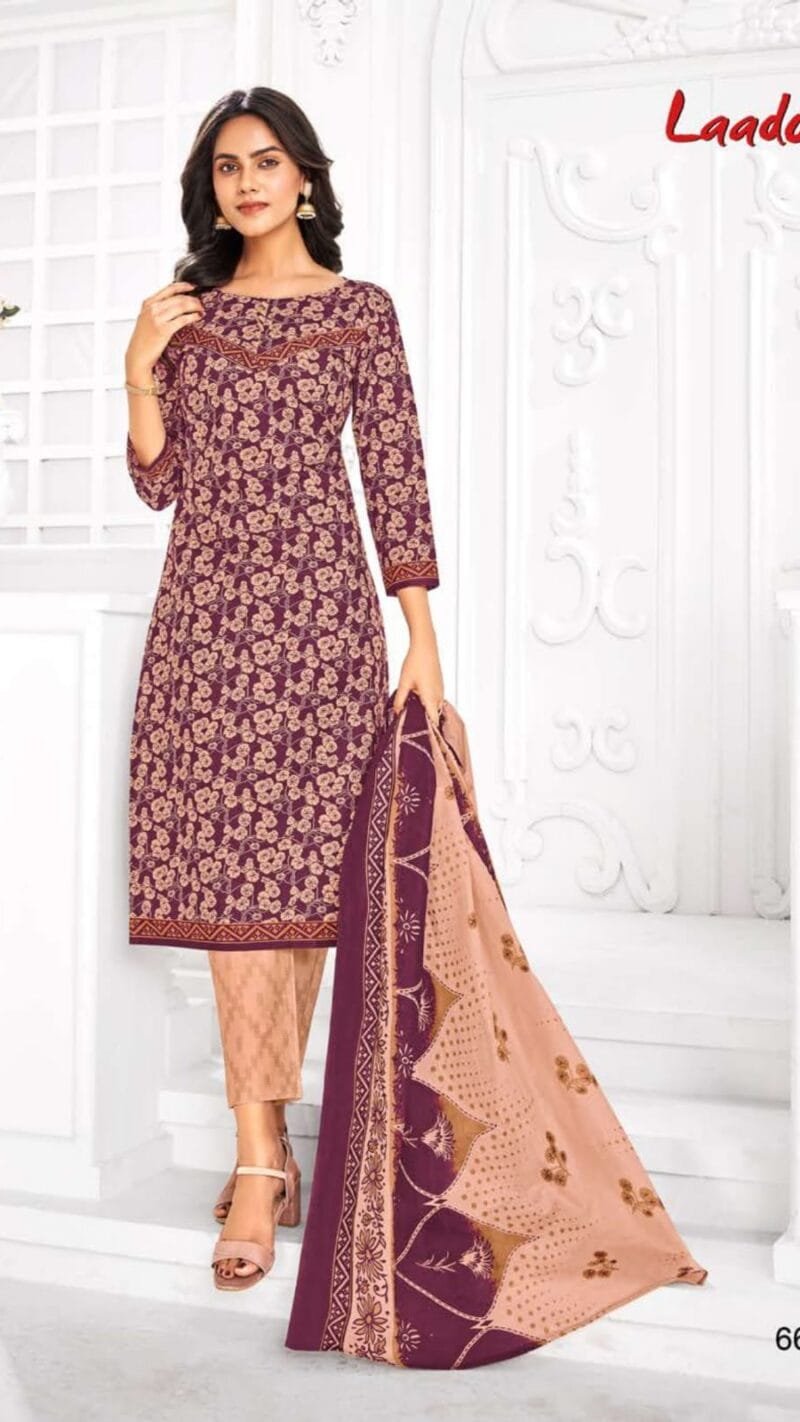 Laado Vol 66 Wholesale Cotton Dress Material