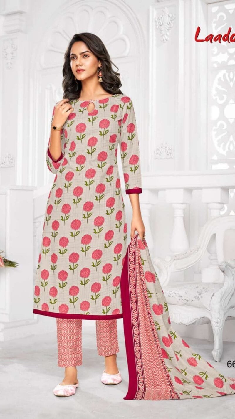 Laado Vol 66 Wholesale Cotton Dress Material