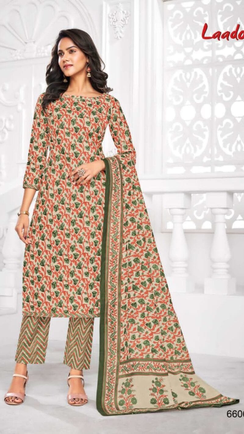 Laado Vol 66 Wholesale Cotton Dress Material
