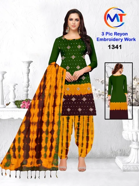 MT Rayon Emboidery Work Wholesale Dress Material