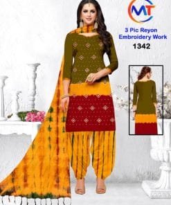 MT Rayon Emboidery Work Wholesale Dress Material