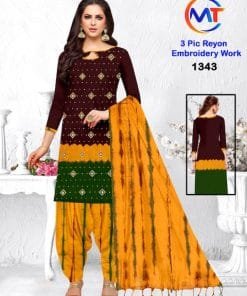 MT Rayon Emboidery Work Wholesale Dress Material