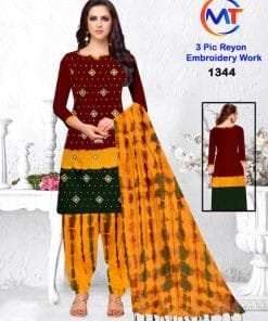 MT Rayon Emboidery Work Wholesale Dress Material