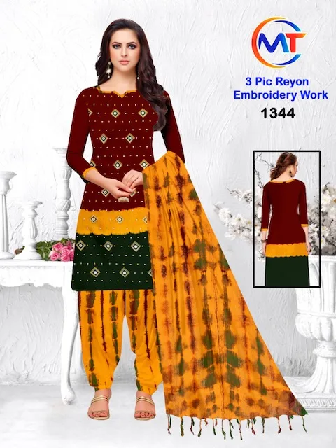 MT Rayon Emboidery Work Wholesale Dress Material