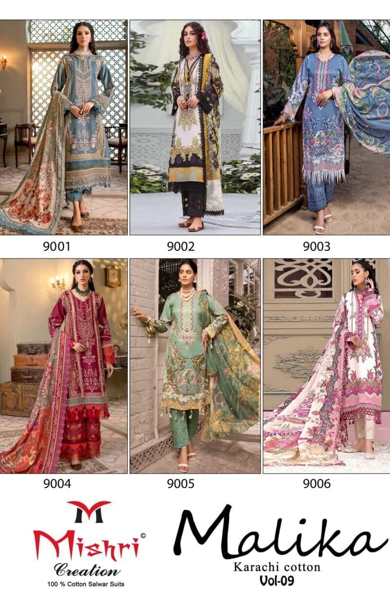 Mallika Vol 9 Mishri Wholesale Cotton Dress Material