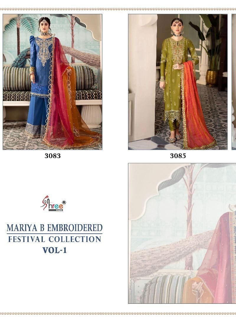Maria B Embroidered Festival Collection Vol 1 Shree Fabs