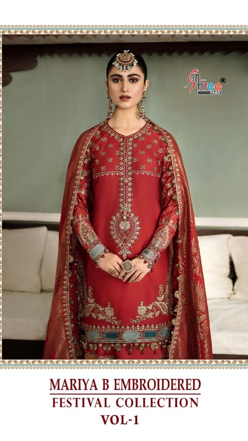 Maria B Embroidered Festival Collection Vol 1 Shree Fabs