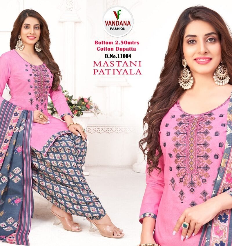 Mastani Patiyala Vol 11 Vandana Fashion Wholesale Cotton Dress Material