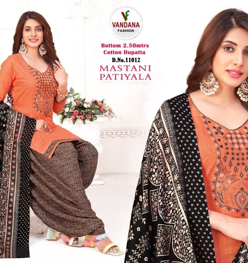 Mastani Patiyala Vol 11 Vandana Fashion Wholesale Cotton Dress Material