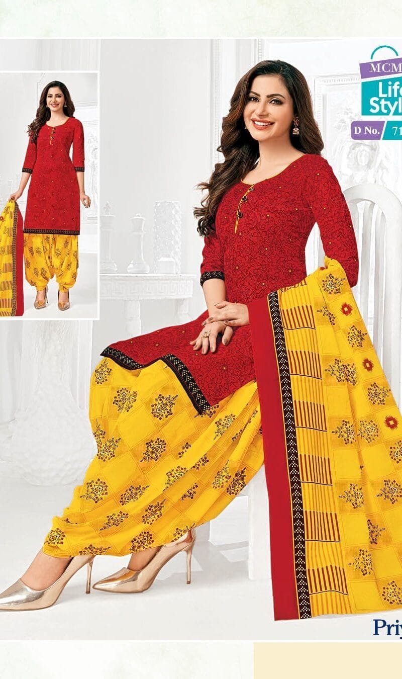Mcm Life Style Priya Special Wholesale Cotton Dress Material