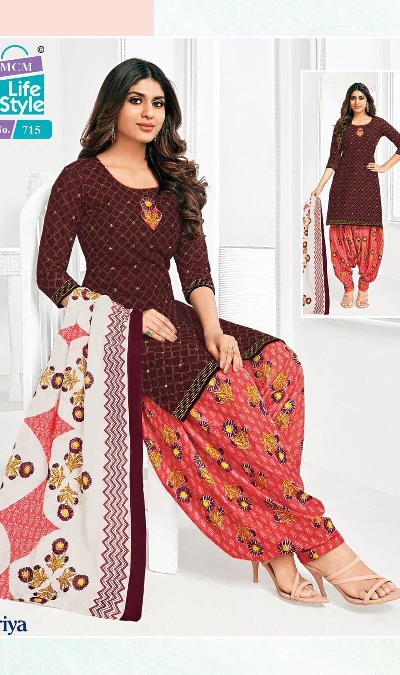 Mcm Life Style Priya Special Wholesale Cotton Dress Material