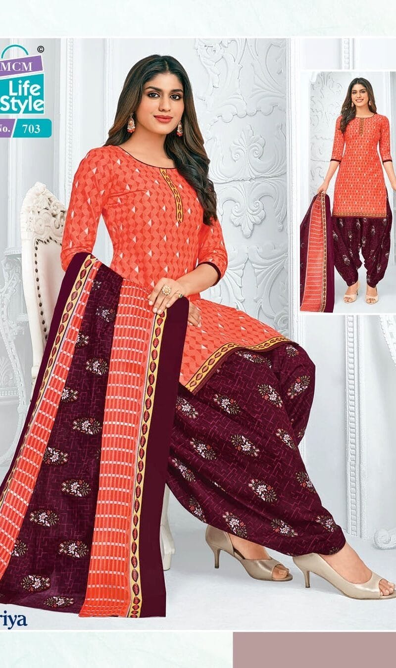 Mcm Life Style Priya Special Wholesale Cotton Dress Material