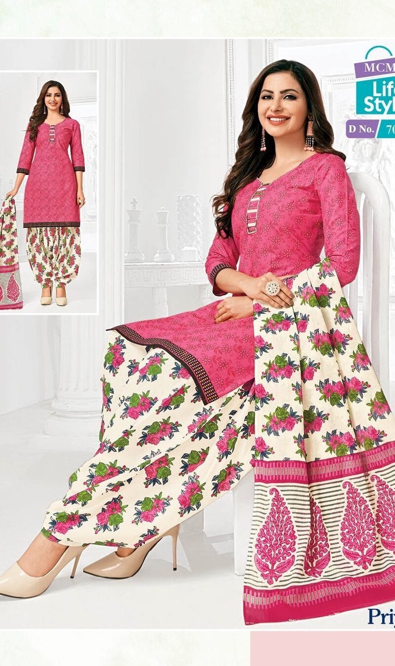 Mcm Life Style Priya Special Wholesale Cotton Dress Material