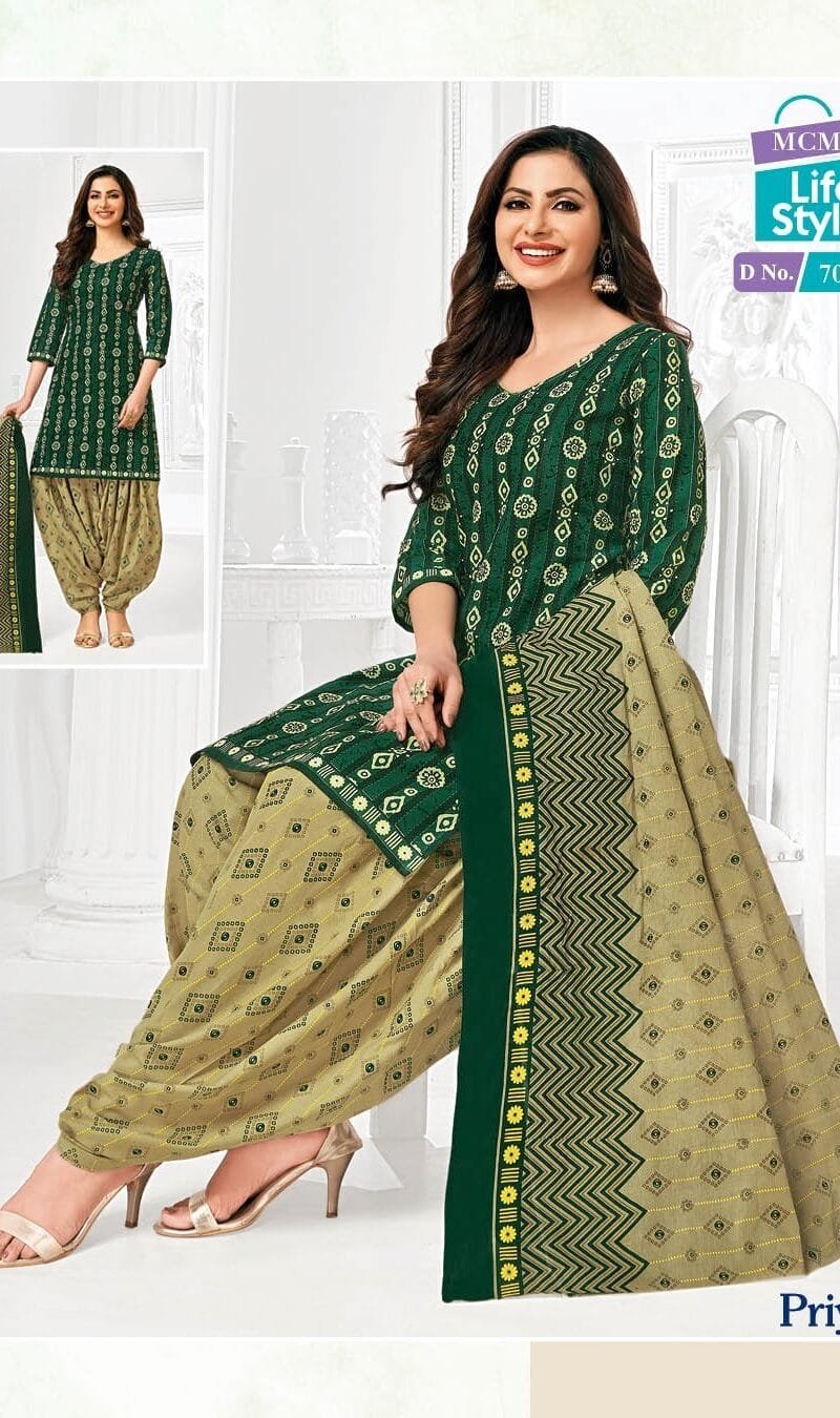 Mcm Life Style Priya Special Wholesale Cotton Dress Material