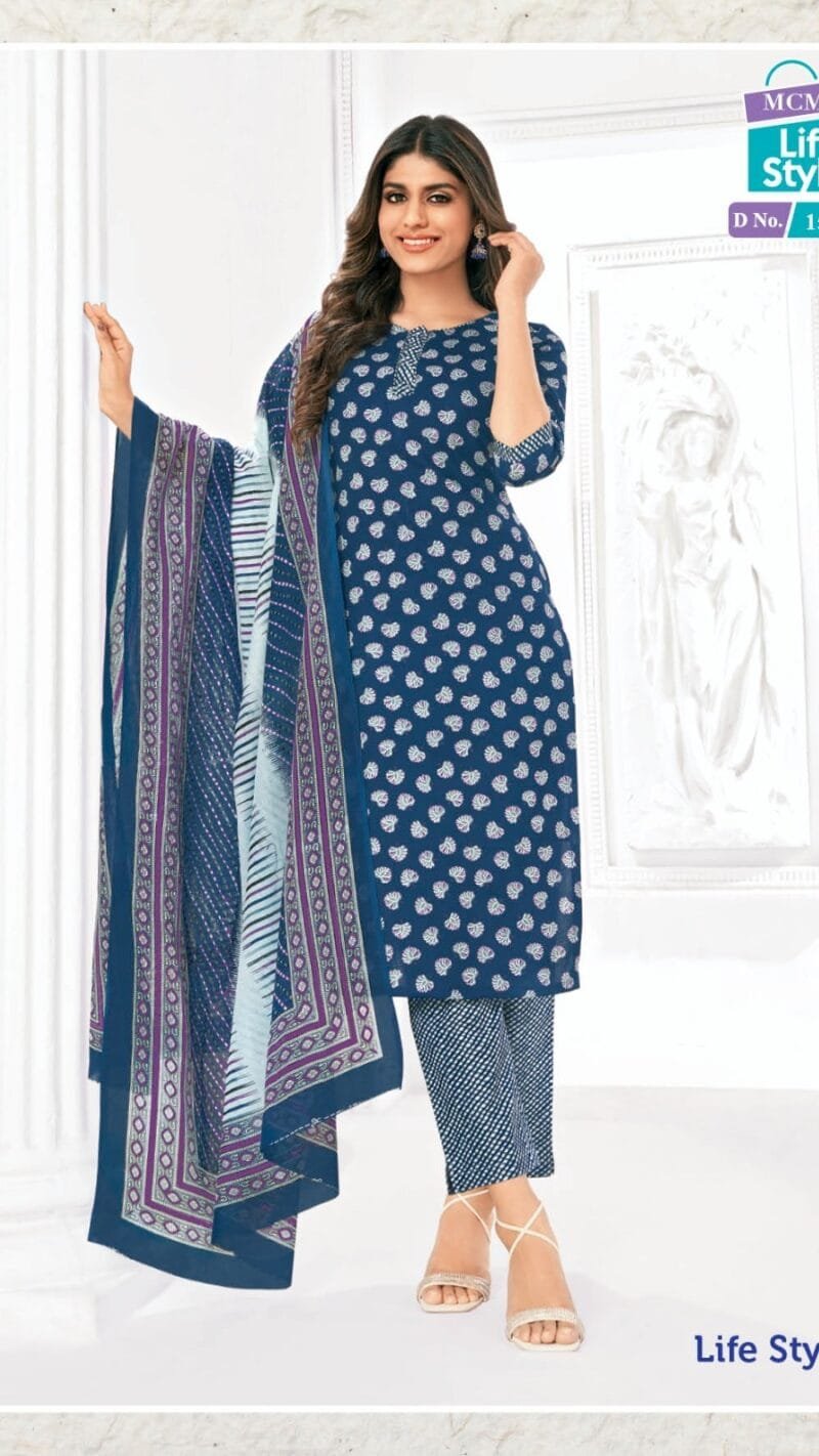 Mcm Life Style Vol-3 Material Wholesale Cotton Dress Material