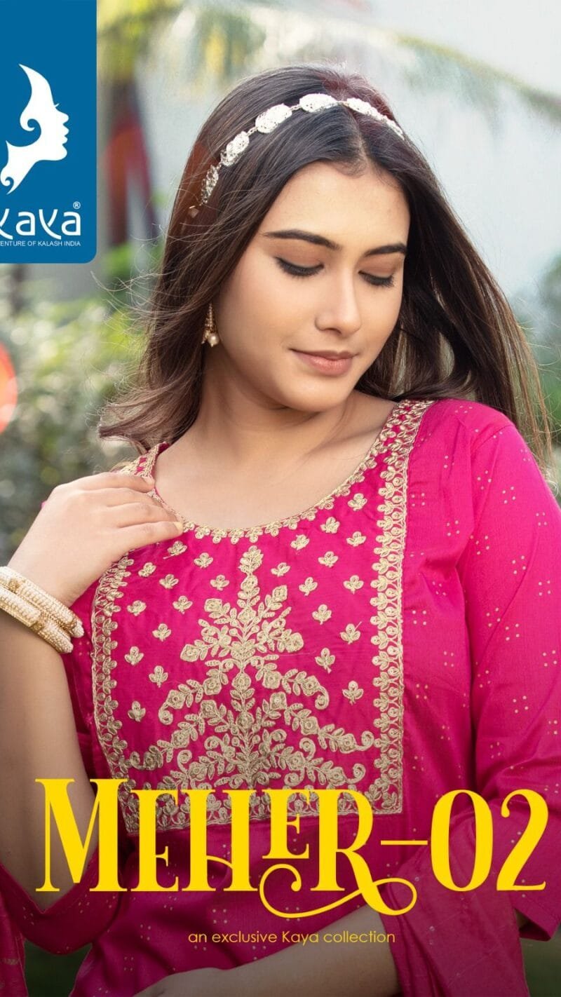 Meher 2 Kaya Readymade 3 Piece Catalogue