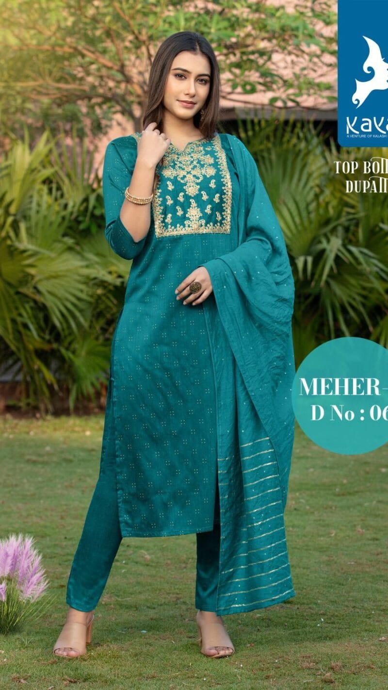 Meher 2 Kaya Readymade 3 Piece Catalogue