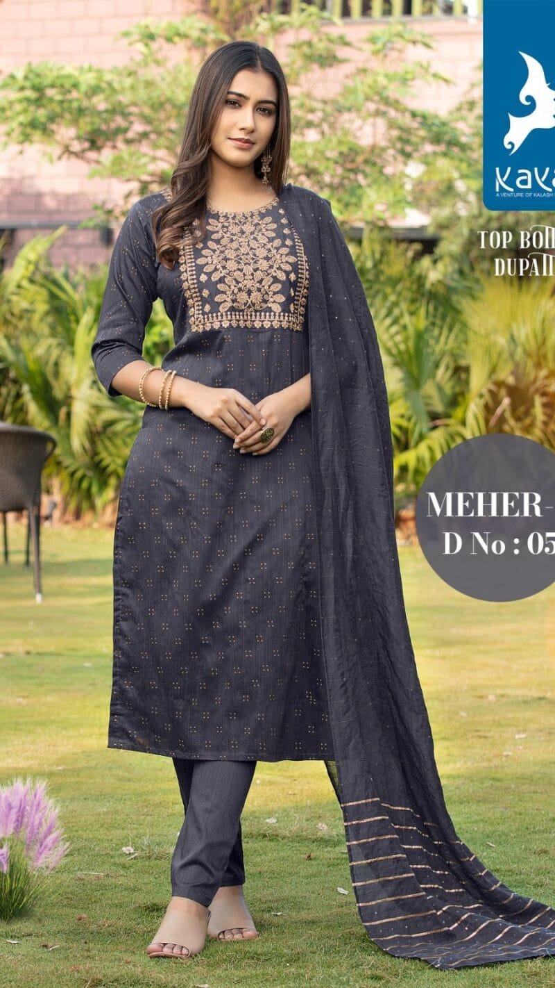 Meher 2 Kaya Readymade 3 Piece Catalogue