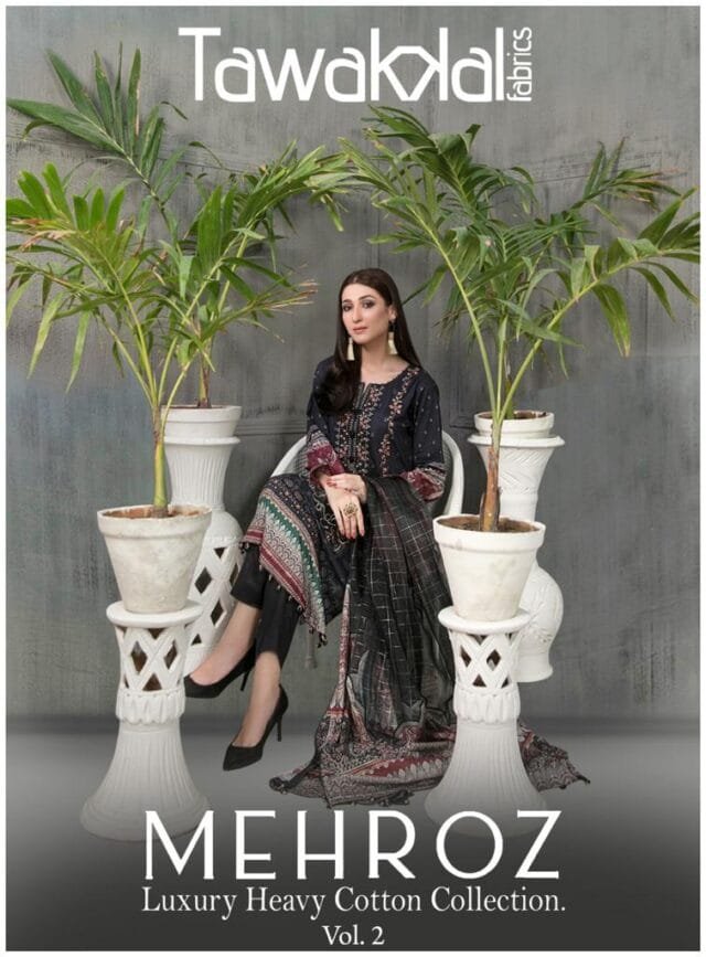 Mehroz Luxury Cotton Collection Vol 2 Tawakkal Fabrics