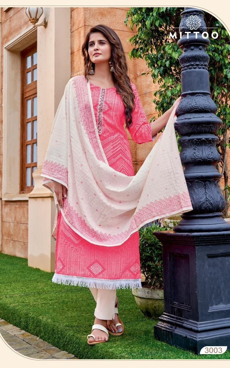 Mittoo Kumkum Muslin Weaving Digital With Soft Cotton Inner