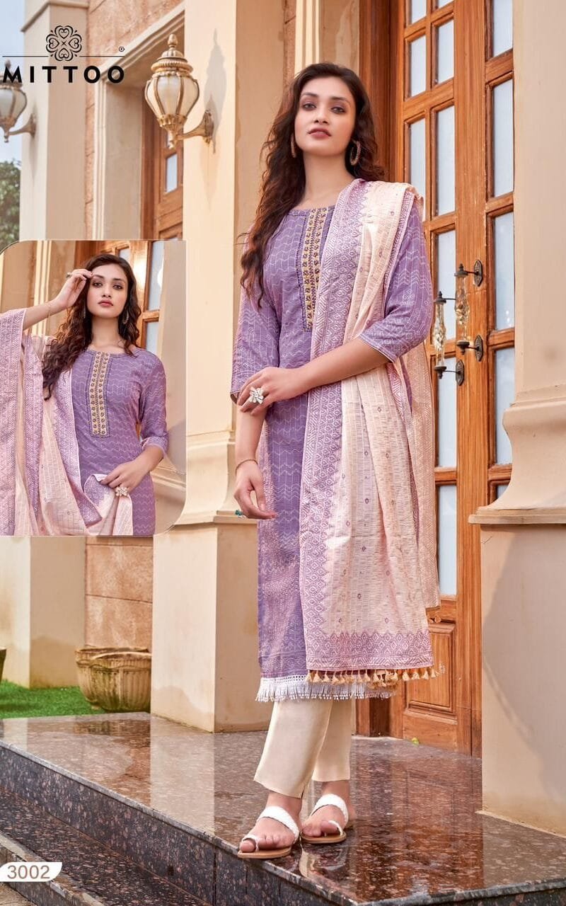 Mittoo Kumkum Muslin Weaving Digital With Soft Cotton Inner
