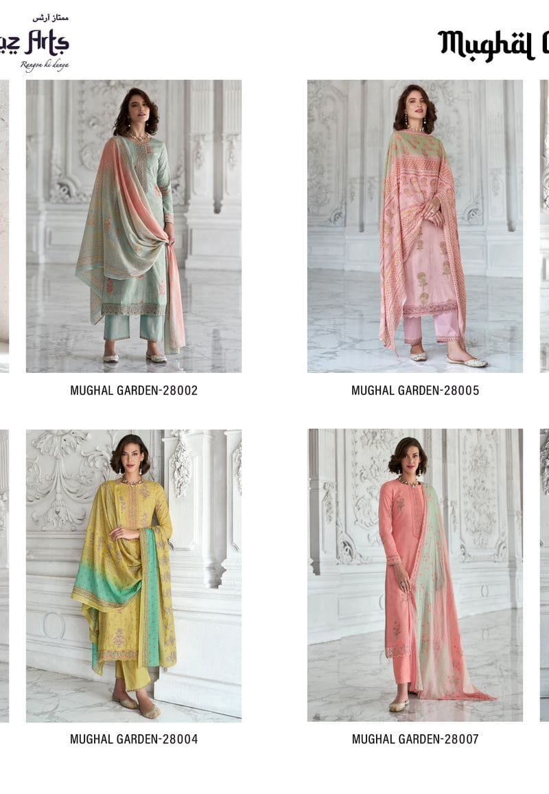 Mughal Garden Mumtaz Arts Pure Lawn Camric Suits