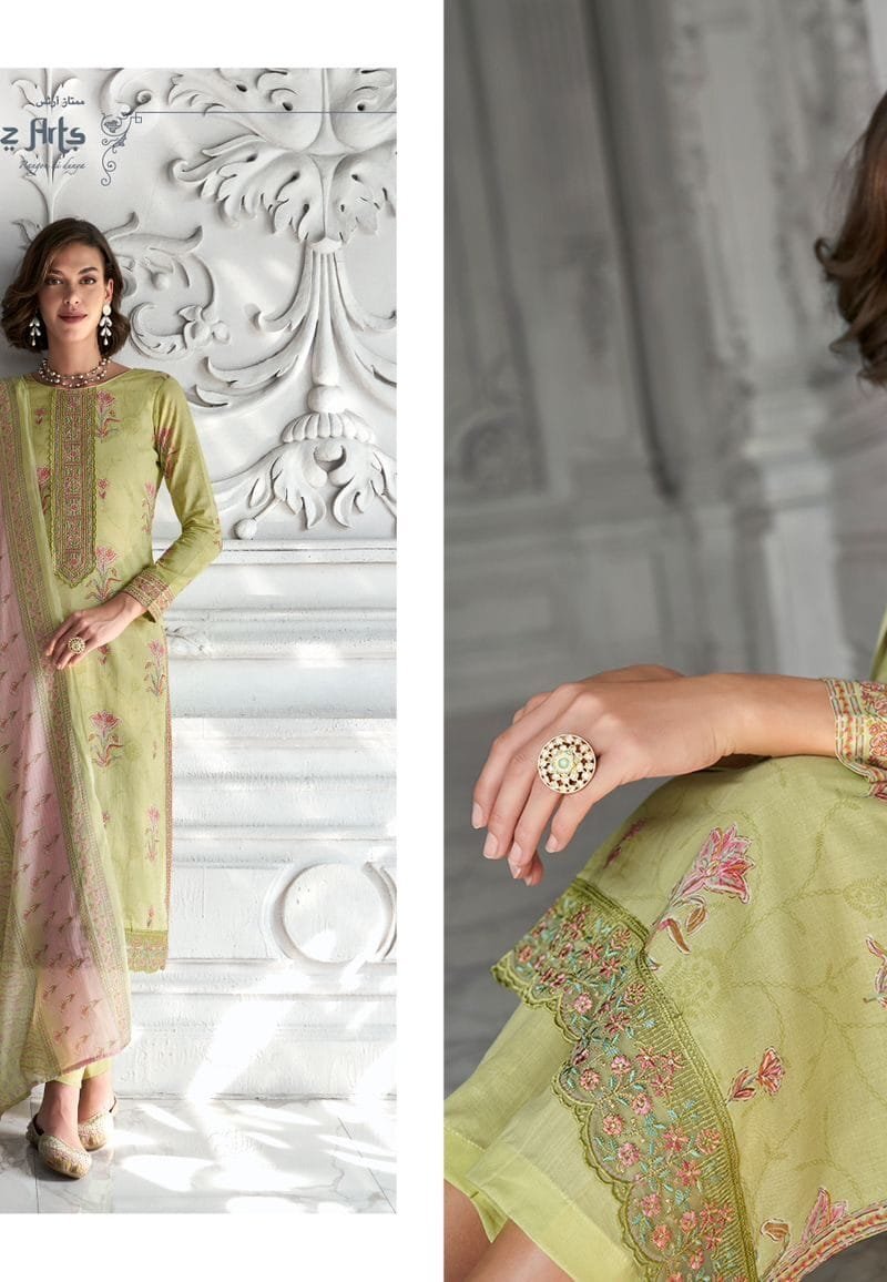 Mughal Garden Mumtaz Arts Pure Lawn Camric Suits