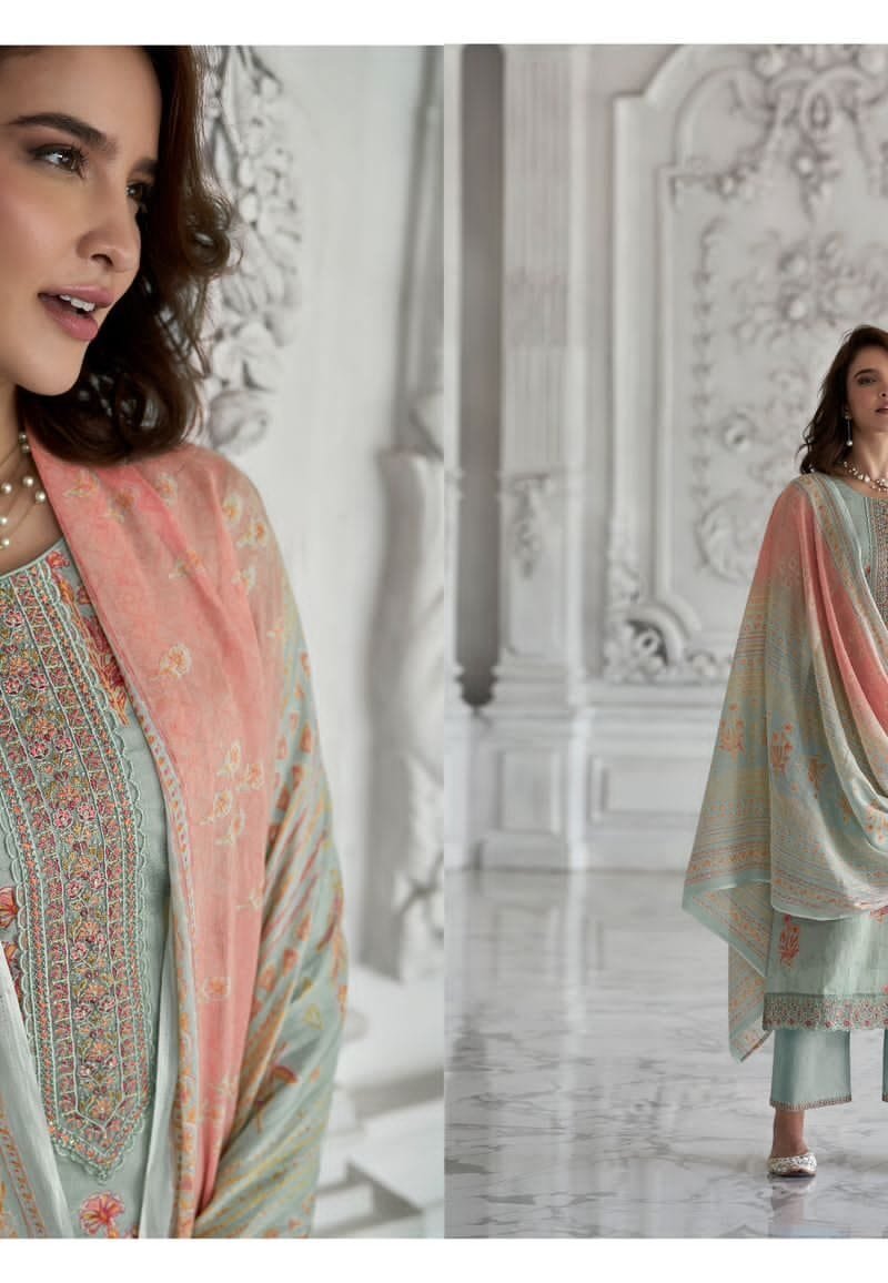 Mughal Garden Mumtaz Arts Pure Lawn Camric Suits