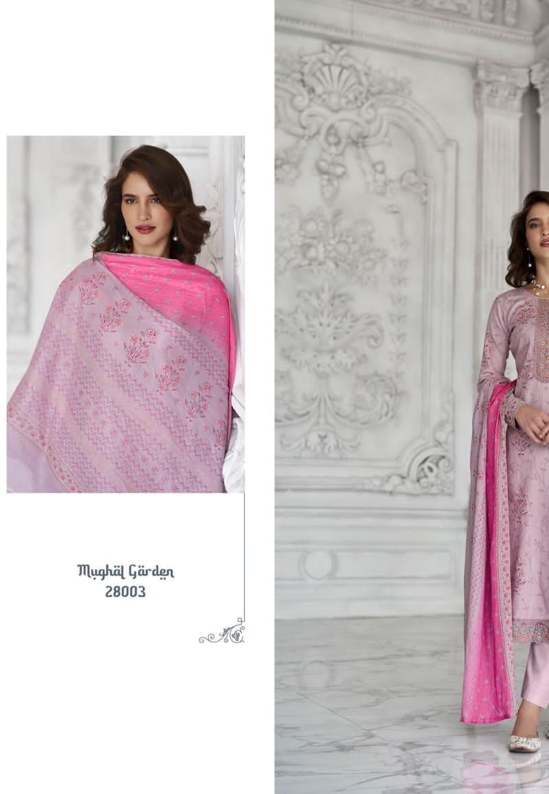 Mughal Garden Mumtaz Arts Pure Lawn Camric Suits
