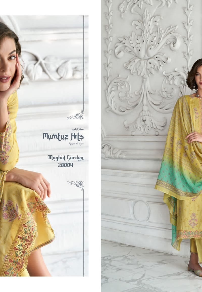 Mughal Garden Mumtaz Arts Pure Lawn Camric Suits