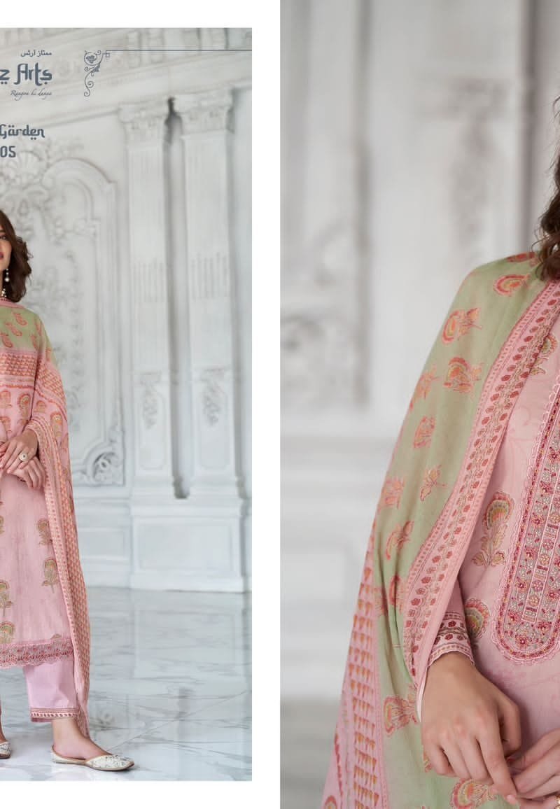 Mughal Garden Mumtaz Arts Pure Lawn Camric Suits