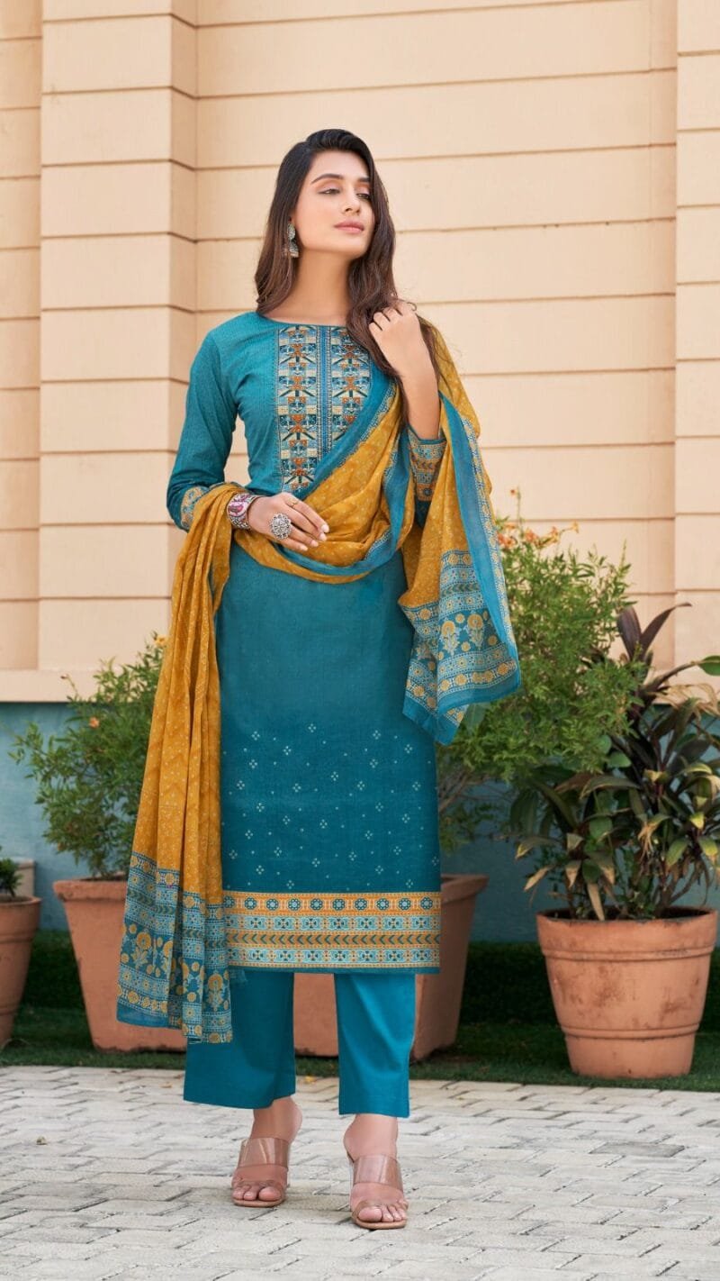 Naishaa Session 3 Yashika Trends Neck Embroidery Suits