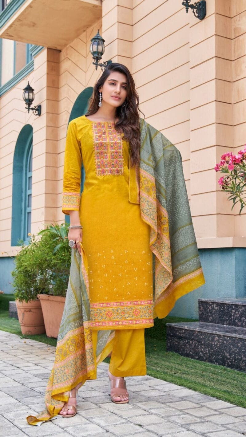 Naishaa Session 3 Yashika Trends Neck Embroidery Suits