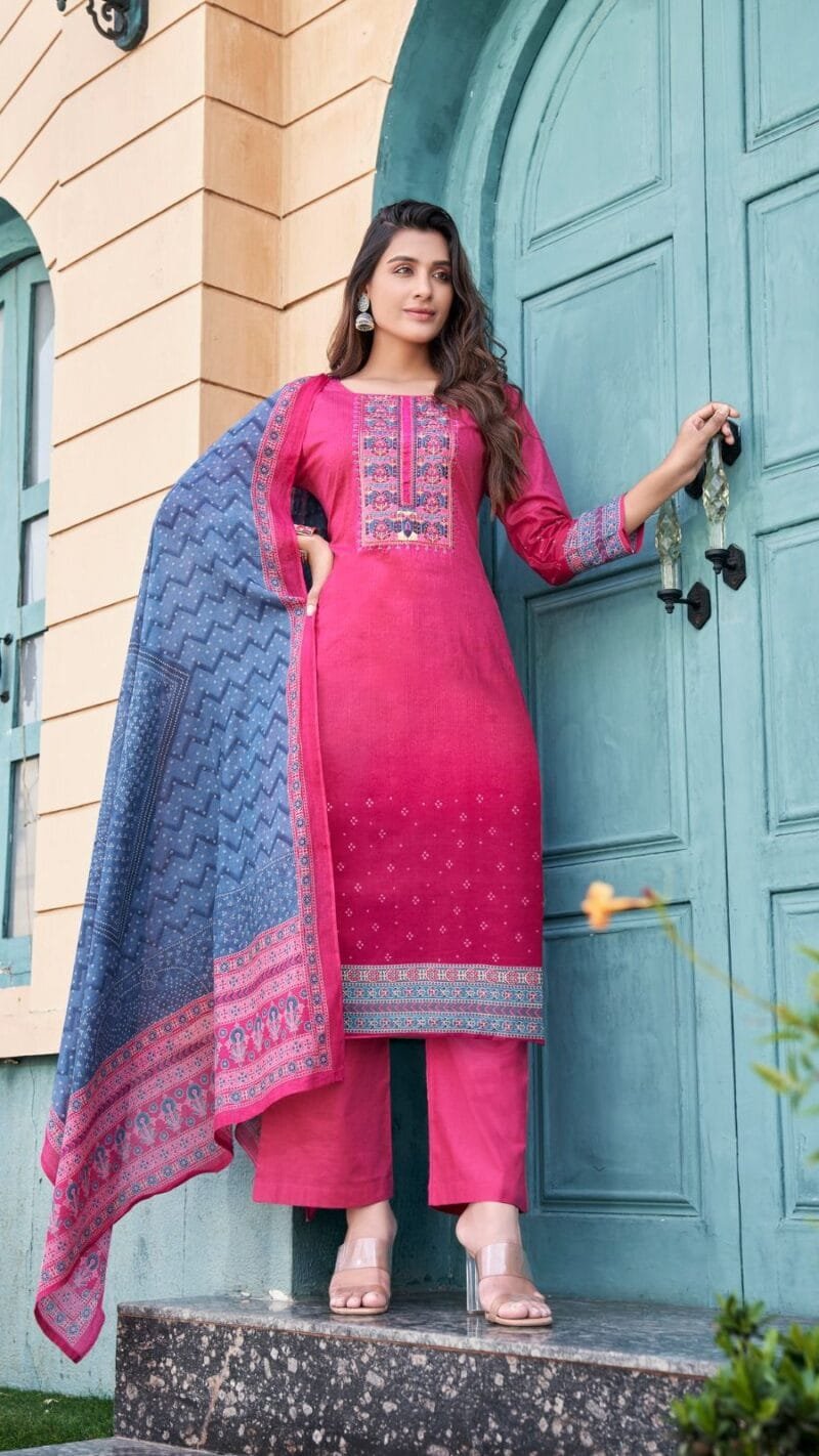Naishaa Session 3 Yashika Trends Neck Embroidery Suits