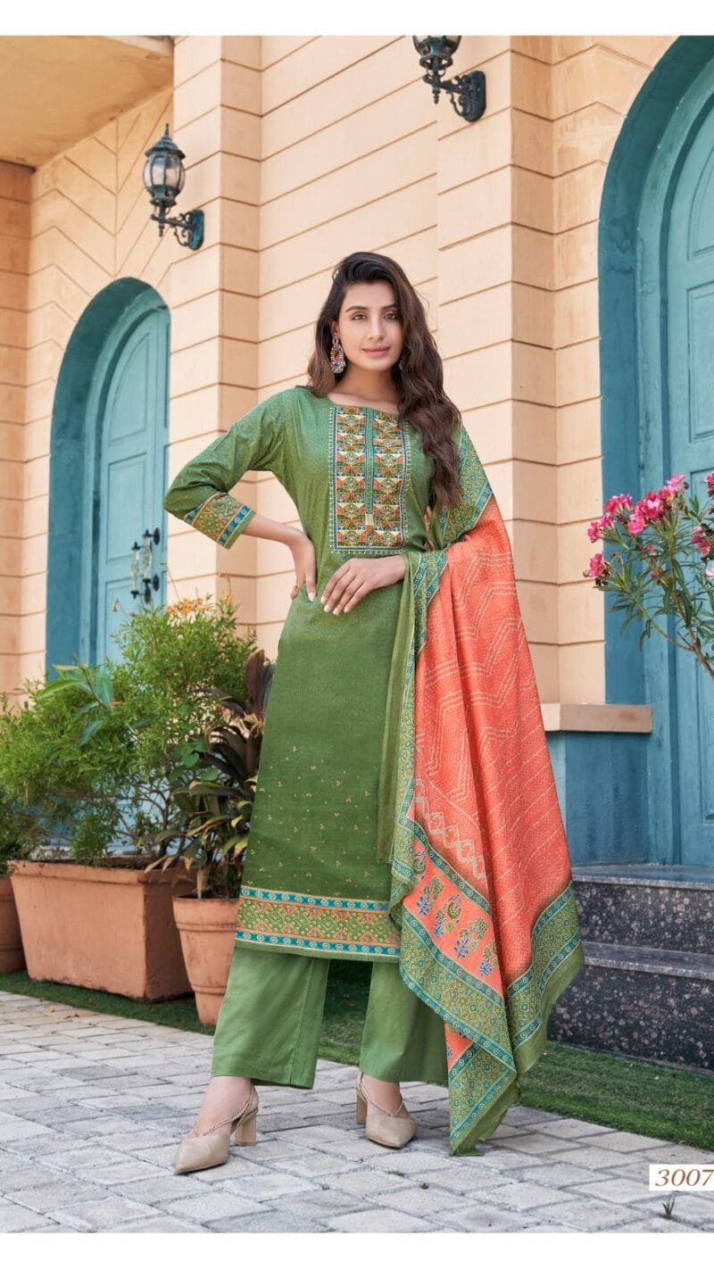 Naishaa Session 3 Yashika Trends Neck Embroidery Suits