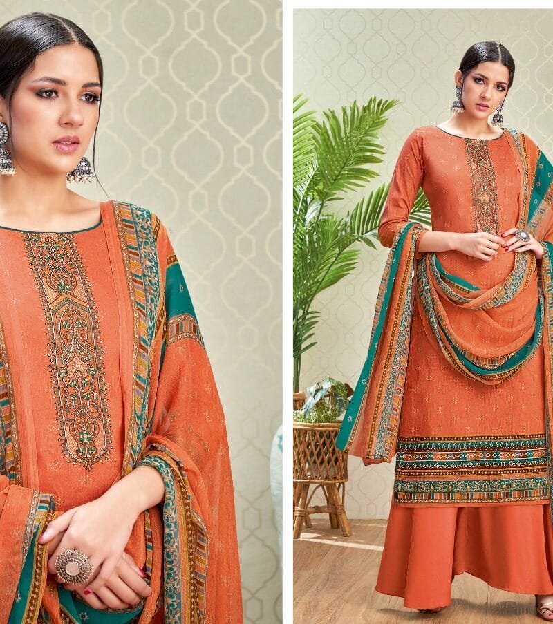 Naureen Harshit Fashion Pure Cambric Cotton Print with Embroidery