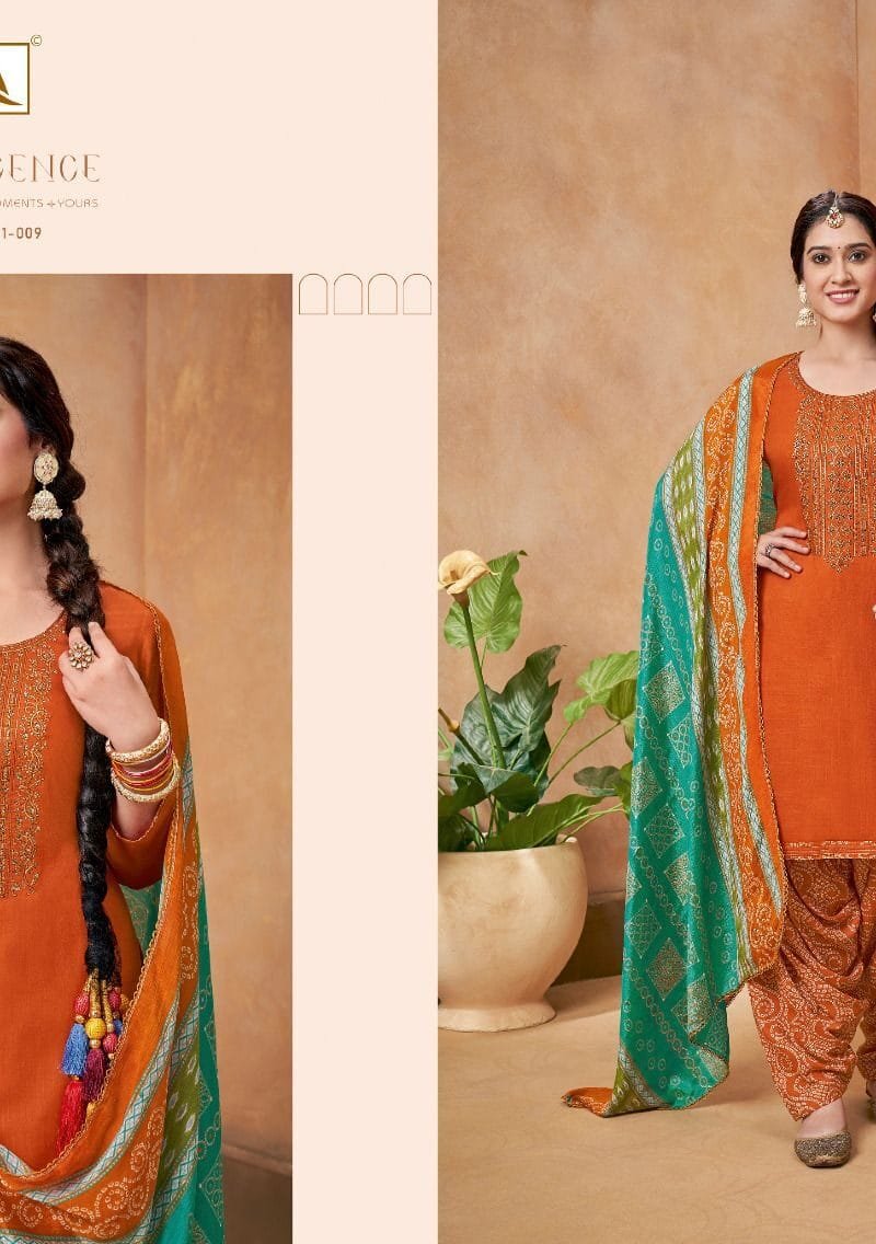Nigaar Patiyala Vol 3 Alok Suit Pure Viscose Reyon Slub