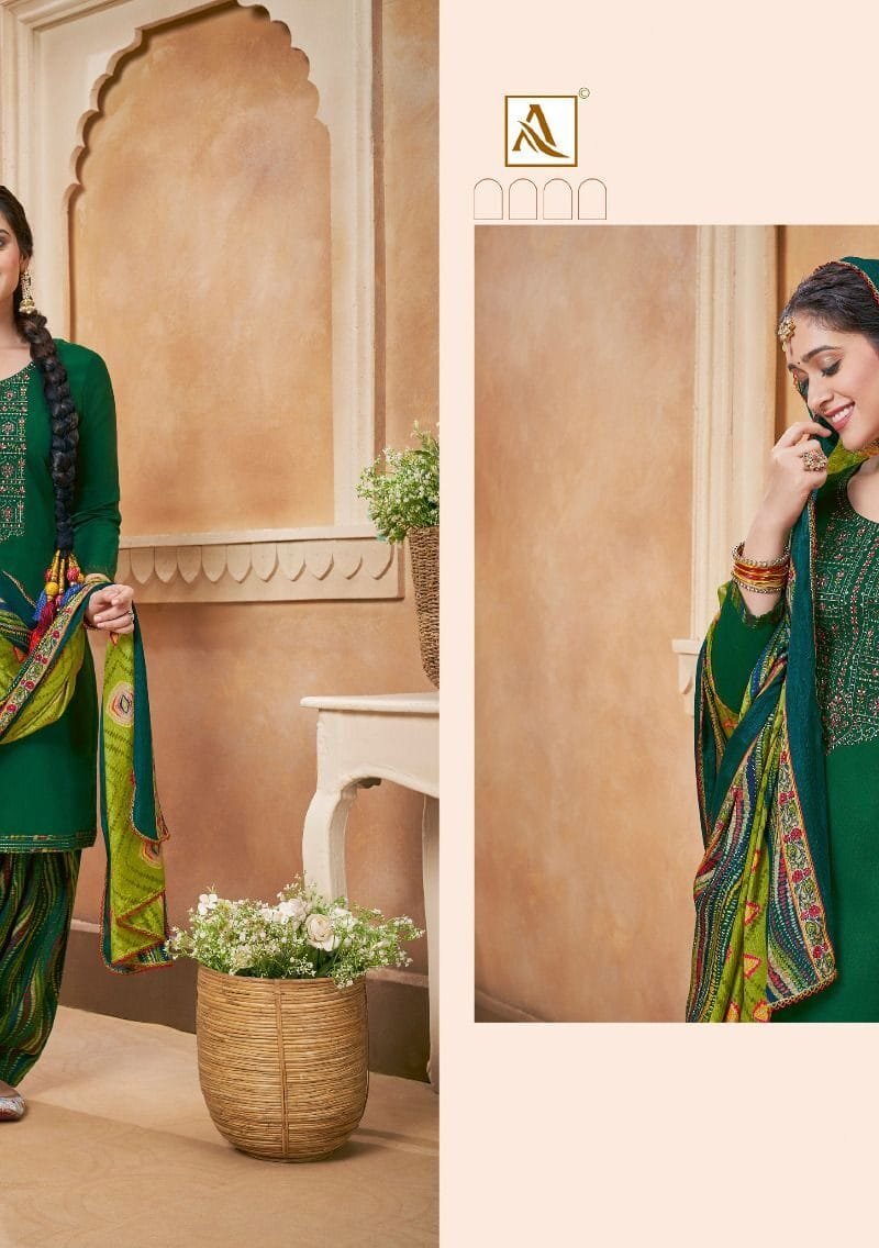 Nigaar Patiyala Vol 3 Alok Suit Pure Viscose Reyon Slub