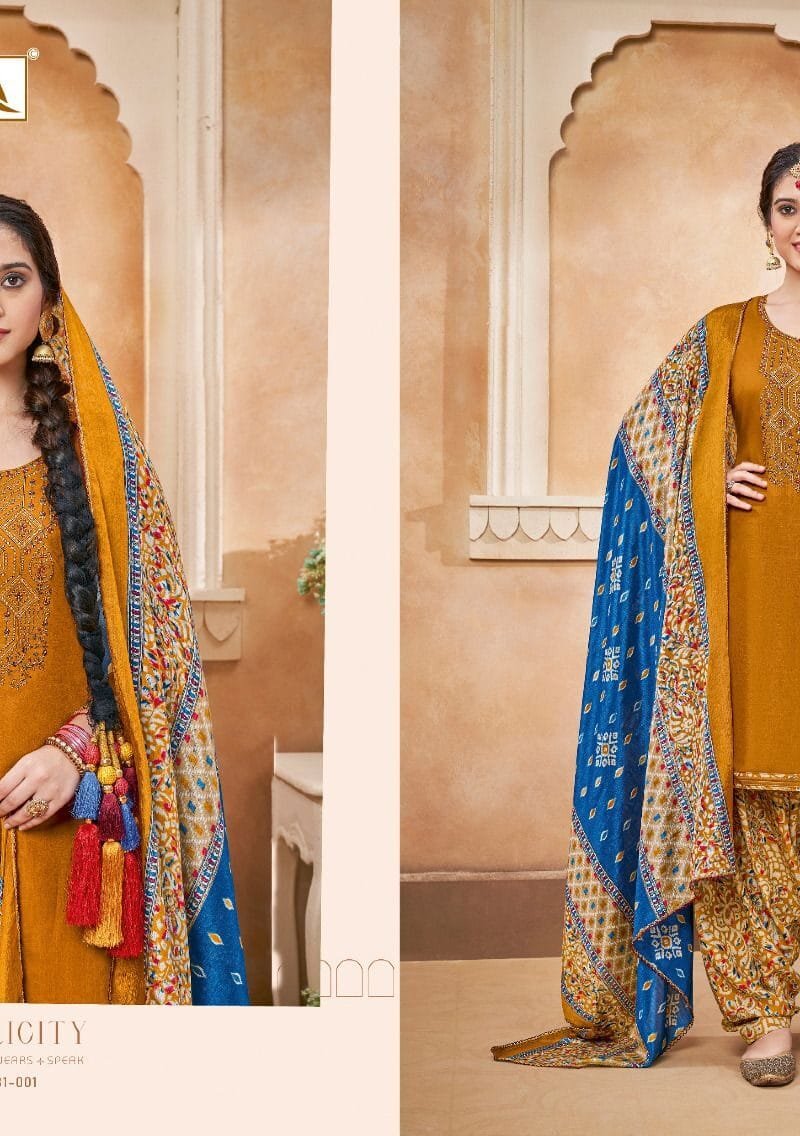 Nigaar Patiyala Vol 3 Alok Suit Pure Viscose Reyon Slub
