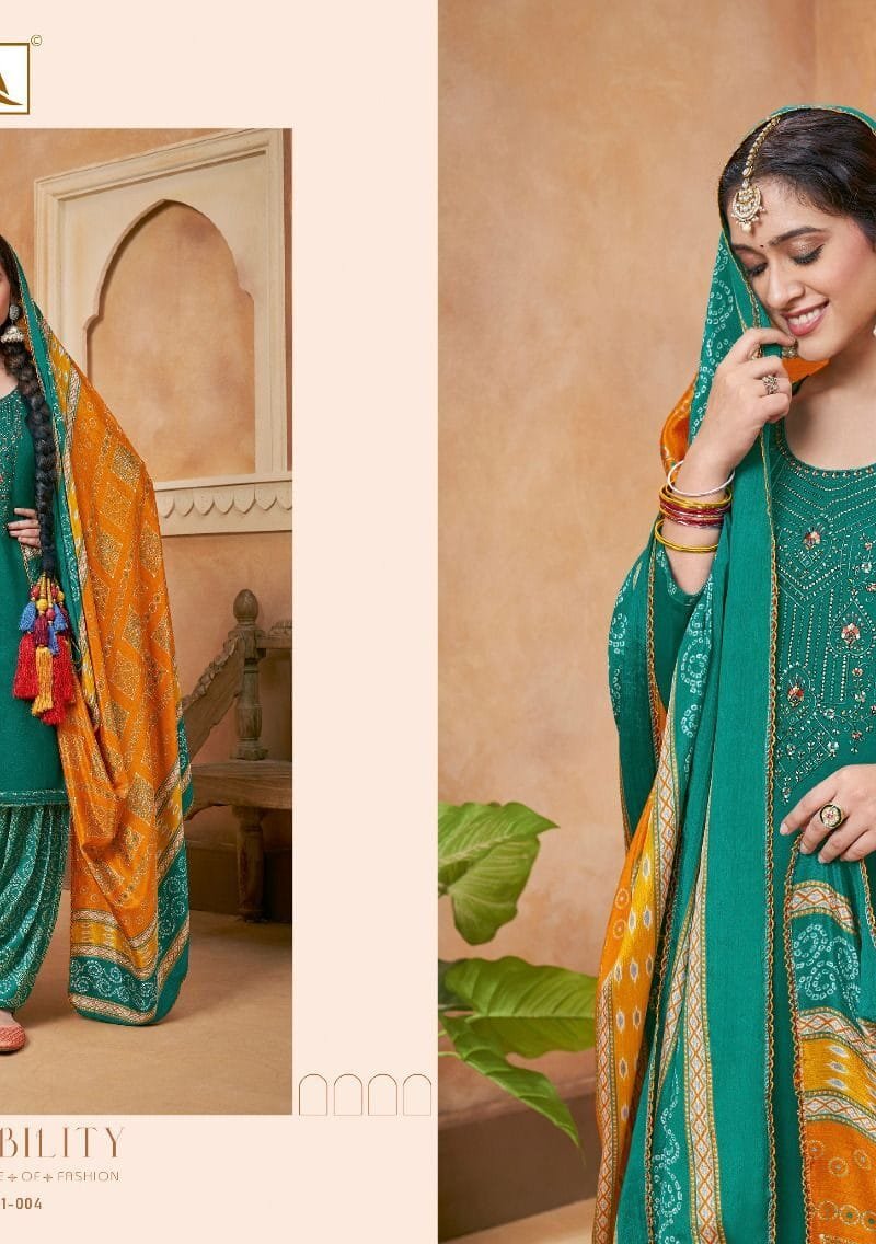 Nigaar Patiyala Vol 3 Alok Suit Pure Viscose Reyon Slub