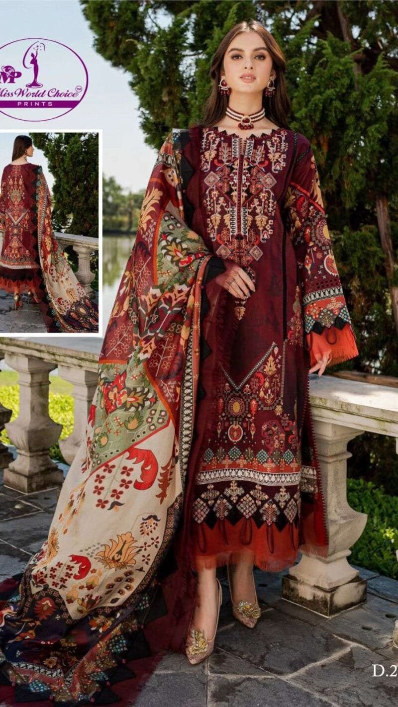 Nooraniyat Vol 2 Miss World Choice Wholesale Cotton Dress Material