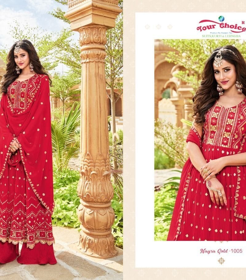 Nyraa Cut Gold Your Choice Partywear Collection